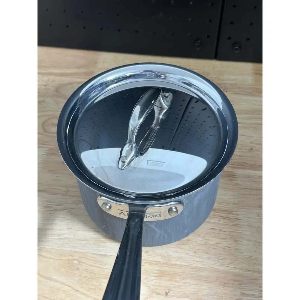 Vintage ALL-CLAD Metal Crafters Master Chef 2Qt Sauce Pan w Lid